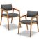 Kit 02 Cadeiras Para Sala de Jantar Estar Living Giorgia B04 Linho Cinza Escuro - Lyam Decor