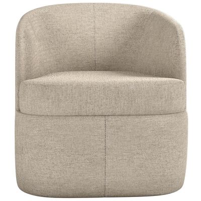 Kit 02 Poltronas Decorativa Giratória para Sala de Estar Siena K01 Linho Bege - Lyam Decor