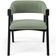 Kit 2 Cadeiras Sala de Jantar Estar Living Estofada Suran L02 Preto Bouclê Oliva - Lyam Decor