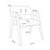 Kit 2 Cadeiras Sala de Jantar Estar Living Estofada Suran L02 Preto Couríssimo Marrom - Lyam Decor
