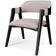 Kit 2 Cadeiras Sala de Jantar Estar Living Estofada Suran L02 Preto Linho Bege - Lyam Decor