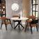 Kit 4 Cadeiras Sala de Jantar Estar Living Estofada Suran L02 Preto Bouclê Terracota - Lyam Decor