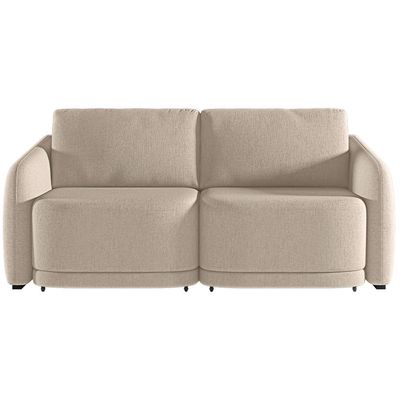 Sofá Cama para Sala de Estar 2 Lugares 216cm Montserrat K01 Linho Bege - Lyam Decor