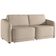 Sofá Cama para Sala de Estar 3 Lugares 236cm Montserrat K01 Linho Bege - Lyam Decor