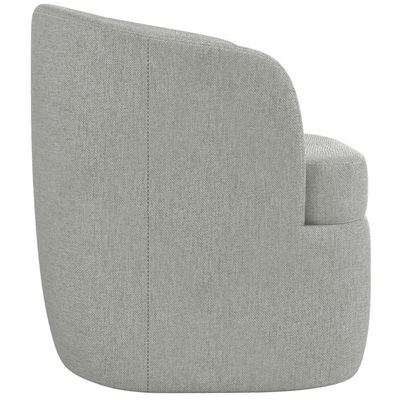 Poltrona Decorativa Giratória para Sala de Estar Siena K01 Linho Cinza - Lyam Decor