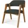 Cadeira Para Sala de Jantar e Estar Living Estofada Suran L02 Linho Verde Musgo - Lyam