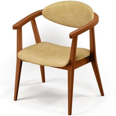 Poltrona Decorativa Para Sala De Estar E Recepção Cecília L02 Couríssimo Casco Fendi - Lyam Decor