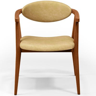 Poltrona Decorativa Para Sala De Estar E Recepção Cecília L02 Couríssimo Casco Fendi - Lyam Decor