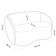 Sofá 3 Lugares 160cm Sala de Estar Living Oscar K01 Bouclê Creme - Lyam Decor