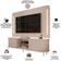 Rack Para Sala Ripado com Painel Para TV 75 Pol Atlantis D05 Off White - Lyam Decor
