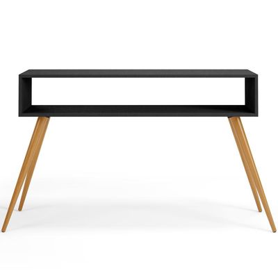 Aparador Para Sala de Estar Pés Palito Mônaco L03 Preto - Lyam Decor