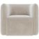 Poltrona Decorativa Para Sala de Estar Fixa Living Peônia K01 Veludo Bege - Lyam Decor