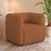 Poltrona Decorativa Para Sala de Estar Fixa Living Peônia K01 Bouclê Mostarda - Lyam Decor
