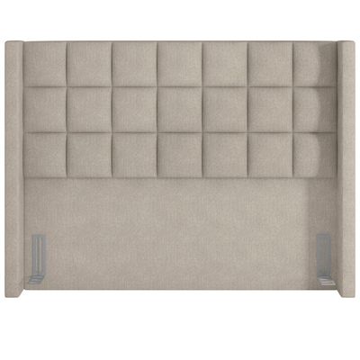 Cabeceira Cama Box Casal 140 cm P05 Paris Linho Bege Escuro - Lyam Decor