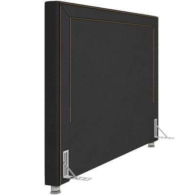 Cabeceira Cama Box Casal 160 cm P05 Berlim Veludo Preto - Lyam