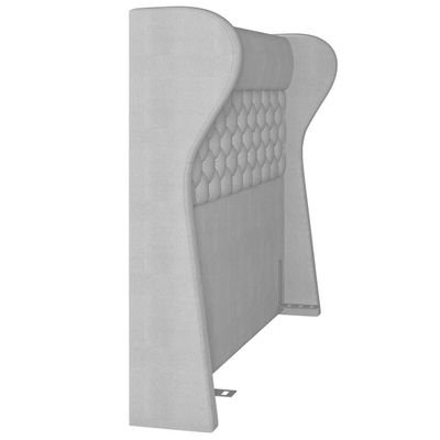 Cabeceira Cama Box Casal 140 cm P05 Madrid Linho Cinza - Lyam Decor