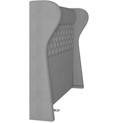 Cabeceira Cama Box Queen 160 cm P05 Madrid Linho Cinza Escuro - Lyam Decor