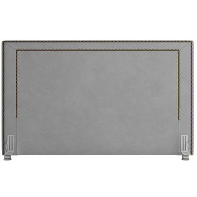 Cabeceira Cama Box Casal 195 cm P05 Berlim Veludo Cinza - Lyam