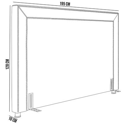 Cabeceira Cama Box Casal 195 cm P05 Berlim Veludo Cinza - Lyam