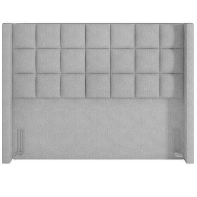 Cabeceira Cama Box Queen 160 cm P05 Paris Linho Cinza - Lyam Decor