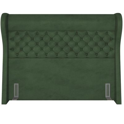 Cabeceira Cama Box Queen 160 cm P05 Madrid Couríssimo Verde Musgo - Lyam Decor