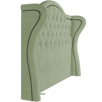Cabeceira Cama Box Casal 140 cm P05 Lisboa Bouclê Oliva - Lyam Decor