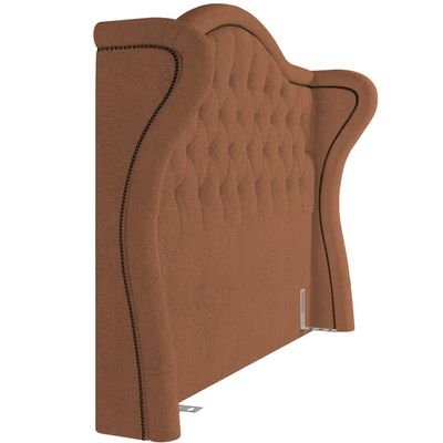 Cabeceira Cama Box Casal 195 cm P05 Lisboa Bouclê Terracota - Lyam Decor