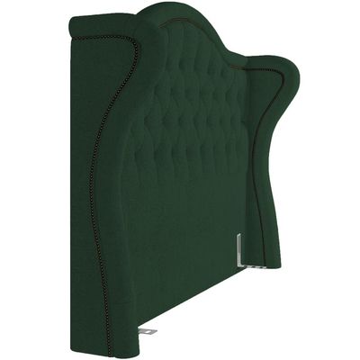 Cabeceira Cama Box Casal 195 cm P05 Lisboa Bouclê Verde - Lyam Decor