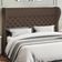 Cabeceira Cama Box Queen 160 cm P05 Madrid Veludo Marrom - Lyam Decor