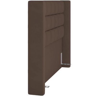 Cabeceira Cama Box Queen 160 cm P05 Paris Veludo Marrom - Lyam Decor