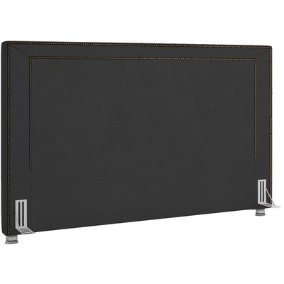 Cabeceira Cama Box Casal 195 cm P05 Berlim Veludo Preto - Lyam