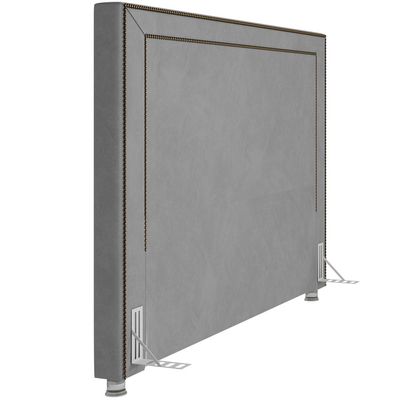 Cabeceira Cama Box Casal 160 cm P05 Berlim Veludo Cinza - Lyam