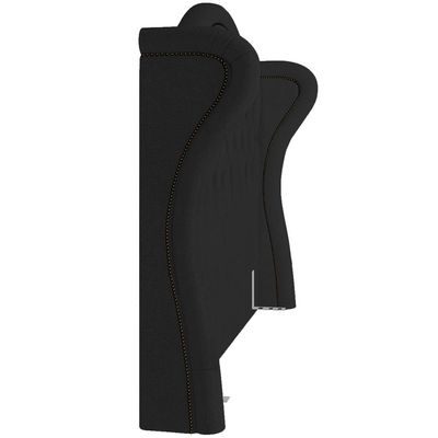 Cabeceira Cama Box Casal 195 cm P05 Lisboa Bouclê Preto - Lyam Decor