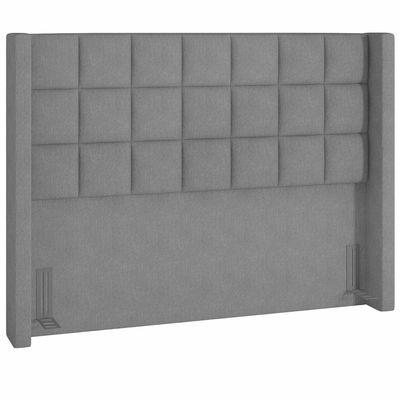 Cabeceira Cama Box Casal 140 cm P05 Paris Linho Cinza Escuro - Lyam Decor