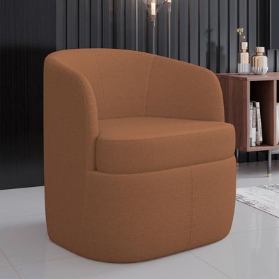 KIT 02 Poltronas Decorativa Giratória Para Sala de Estar Siena K01 Bouclê Mostarda - Lyam Decor