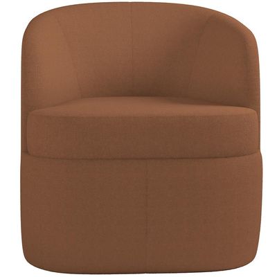 KIT 02 Poltronas Decorativa Giratória Para Sala de Estar Siena K01 Bouclê Mostarda - Lyam Decor