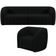 Kit Sofá 4 Lugares Para Sala 292cm com 01 Poltrona Lazio M03 Veludo Preto - Lyam Decor