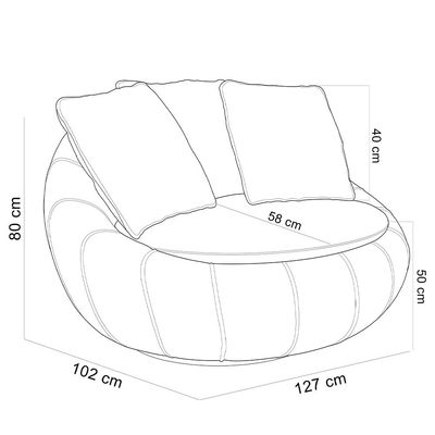 Kit 02 Poltronas Para Sala De Estar Decorativa Giratória Kira M03 Veludo Cinza - Lyam Decor