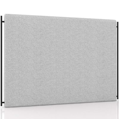 Cabeceira Cama Box Casal 140cm Estofada Goya P05 Linho Cinza Claro - Lyam Decor