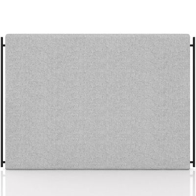 Cabeceira Cama Box Casal 140cm Estofada Goya P05 Linho Cinza Claro - Lyam Decor