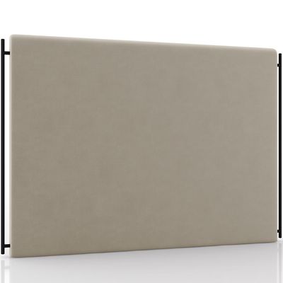 Cabeceira Cama Box Casal 140cm Estofada Goya P05 Suede Bege - Lyam Decor