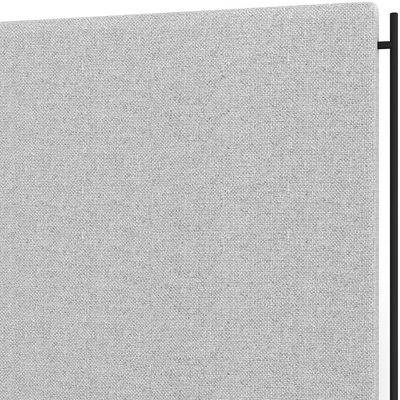 Cabeceira Cama Box King 195cm Estofada Goya P05 Linho Cinza Claro - Lyam Decor