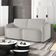 Sofá Cama para Sala de Estar 3 Lugares 236cm Montserrat K01 Bouclê Creme - Lyam Decor