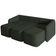 Sofá Cama para Sala de Estar 3 Lugares 246cm Montserrat K01 Veludo Verde - Lyam Decor