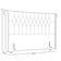 Cabeceira Cama Box Casal 140cm Estofada Meora P05 Veludo Preto - Lyam Decor