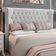 Cabeceira Cama Box Casal 140cm Estofada Meora P05 Veludo Cinza - Lyam Decor