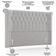 Cabeceira Cama Box Casal 140cm Estofada Meora P05 Veludo Cinza - Lyam Decor