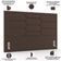 Cabeceira Cama Box Queen 160cm Estofada Nora P05 Veludo Marrom - Lyam Decor