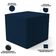 Poltrona de Amamentação com Balanço e Puff Mavie L02 Suede Azul Marinho - Lyam Decor