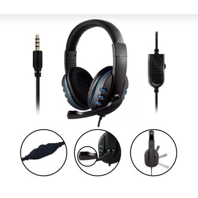 Fone De Ouvido Gamer A-302 Headset - azul